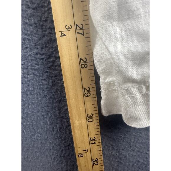 INC Women’s Pants 100% Linen White Relaxed Wide Leg Sz 14 - Picture 5 of 9